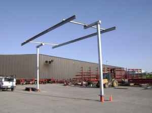 This truck trailer fall protection system was installed by Tritech.