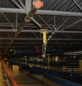 Tritech designs and builds custom fall protection systems for material handling facilities like this one.