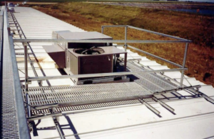 Roof walks are integral parts of roof fall protection systems.