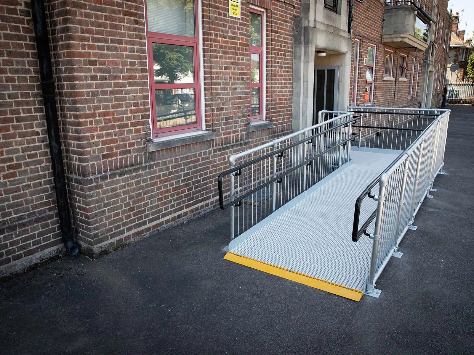 ADA-compliant railing system designed for accessible and safe pedestrian pathways