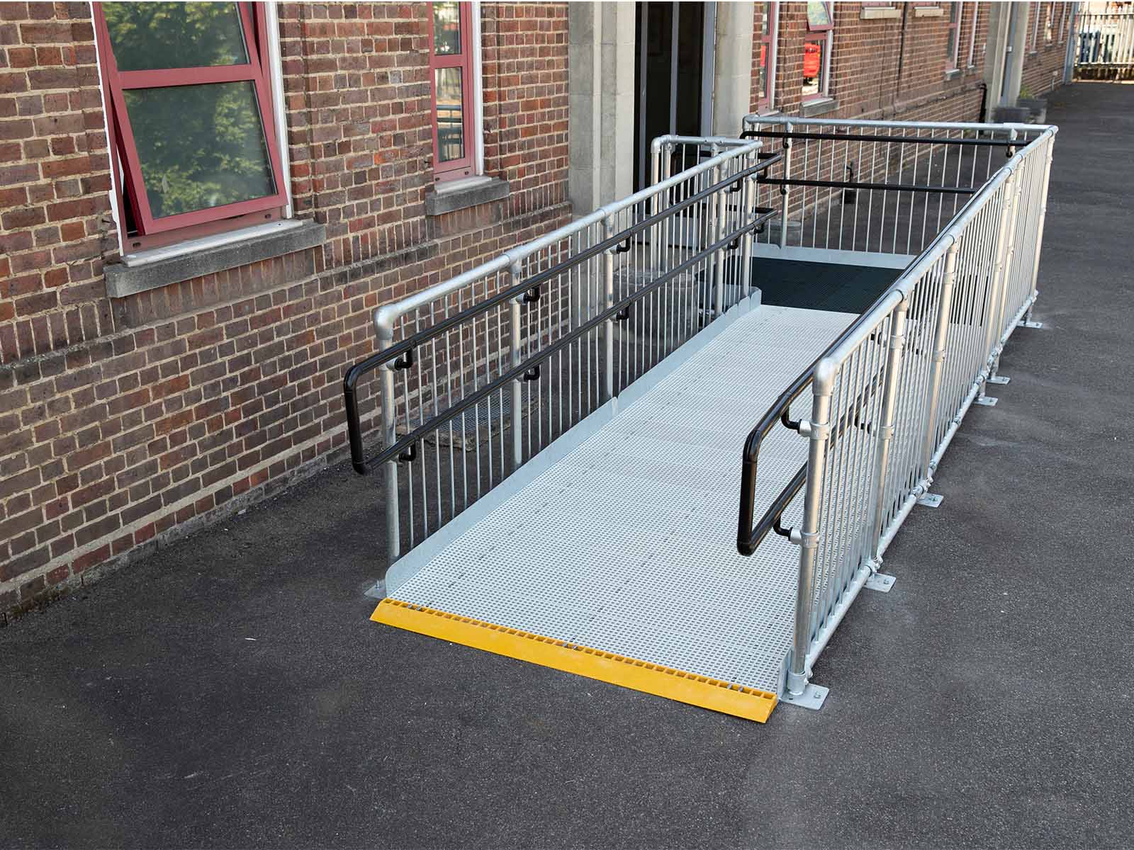 ADA-compliant railing system designed for accessible and safe pedestrian pathways