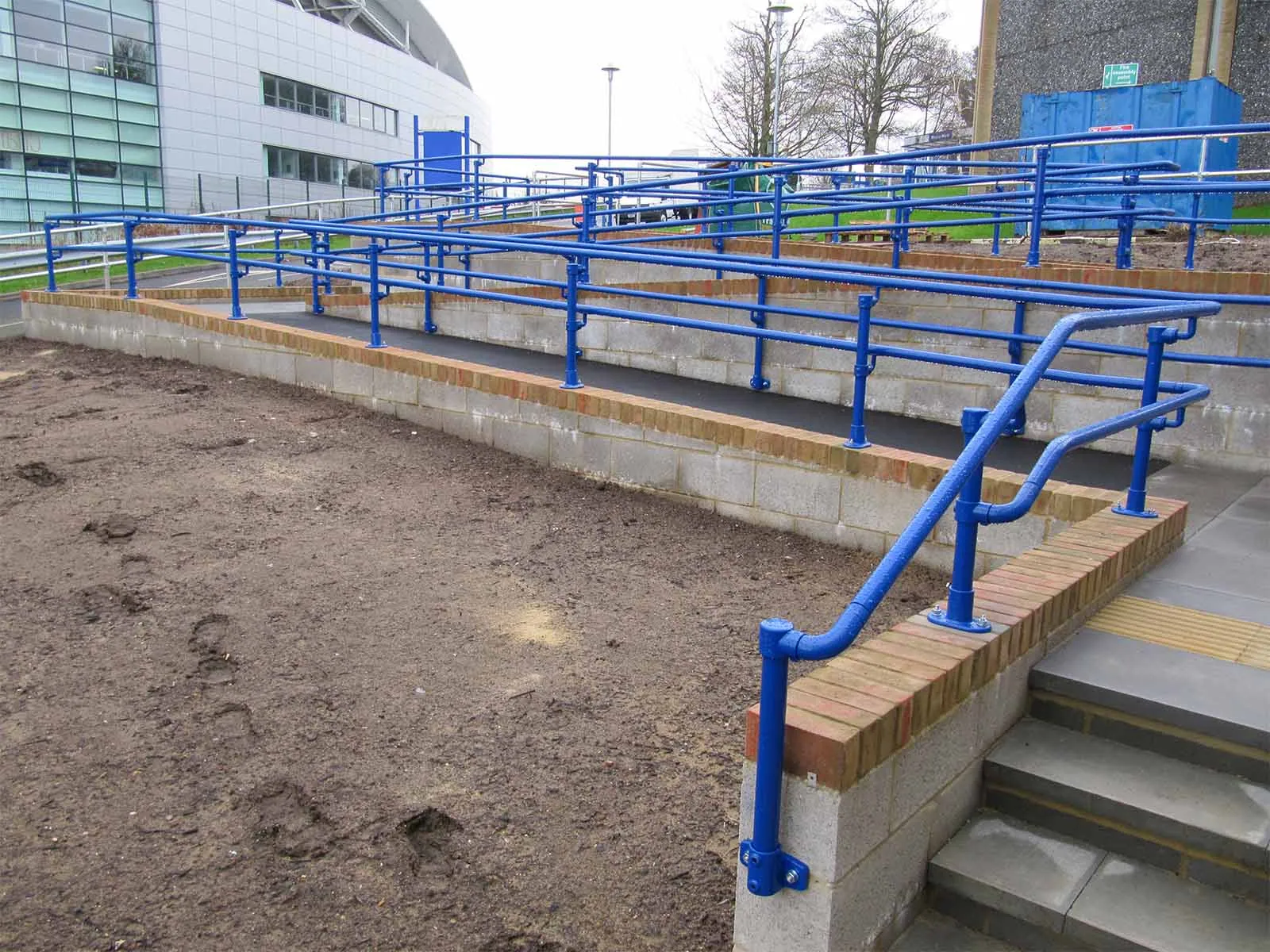 ADA-compliant railing system designed for accessible and safe pedestrian pathways