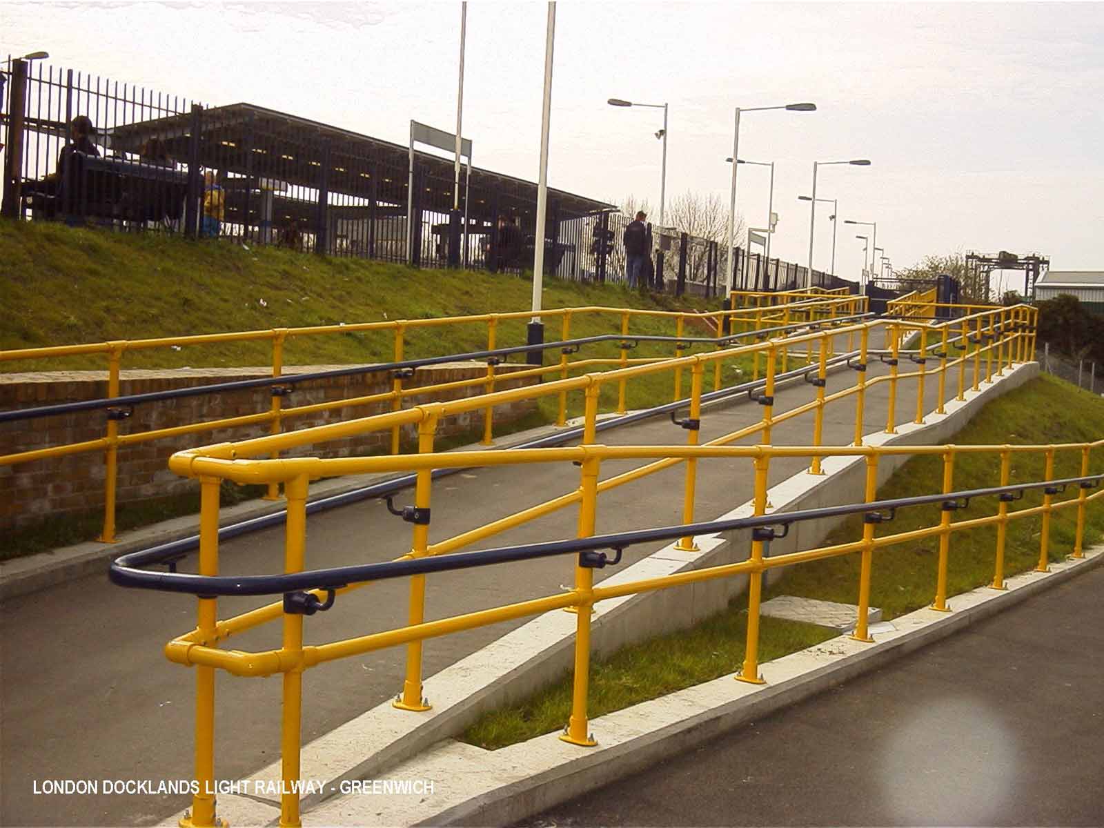ADA-compliant railing system designed for accessible and safe pedestrian pathways