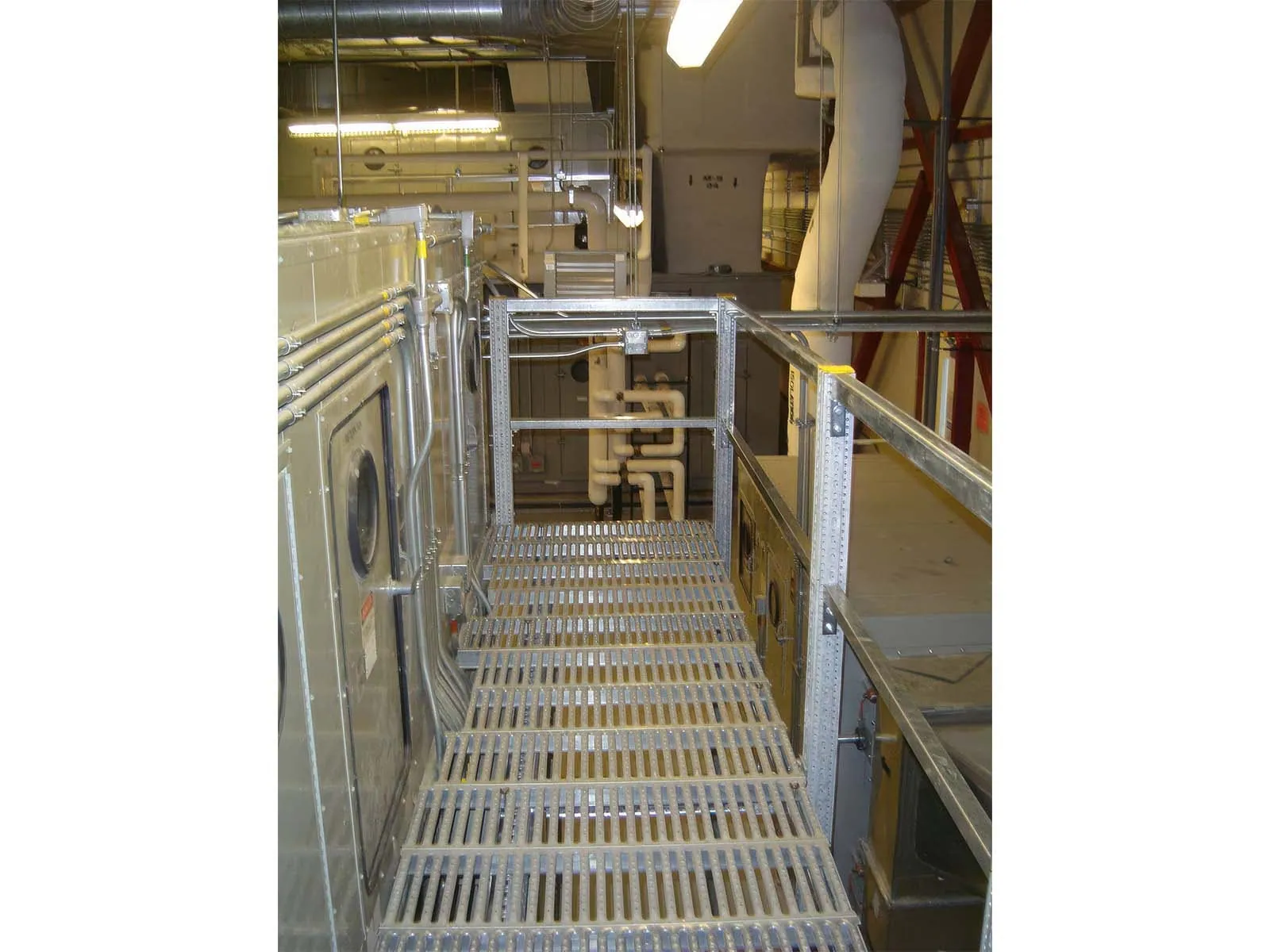 Fall protection system installed for safe access in agricultural facility