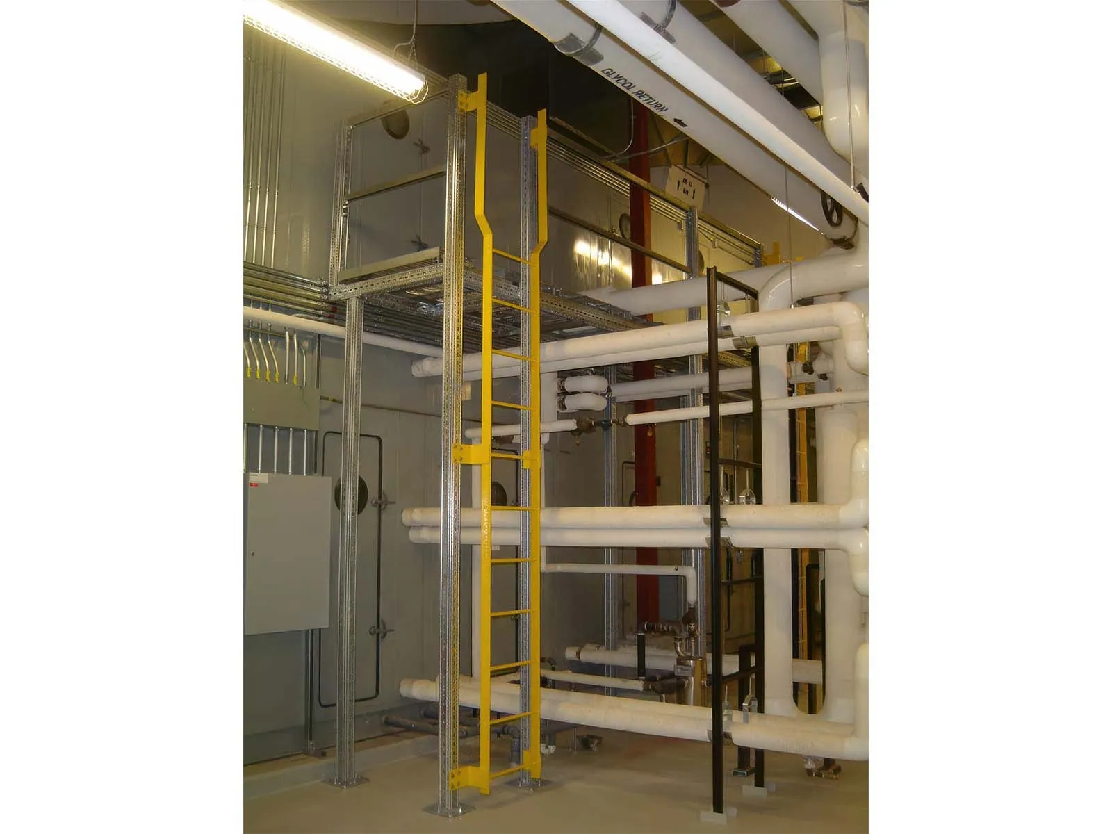 Fall protection system installed for safe access in agricultural facility