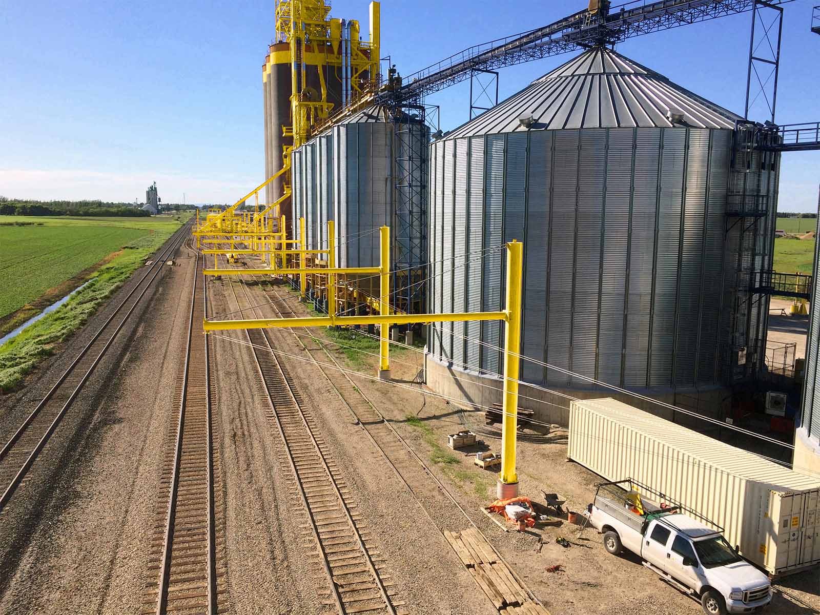 Fall protection system installed for safe access in agricultural facility