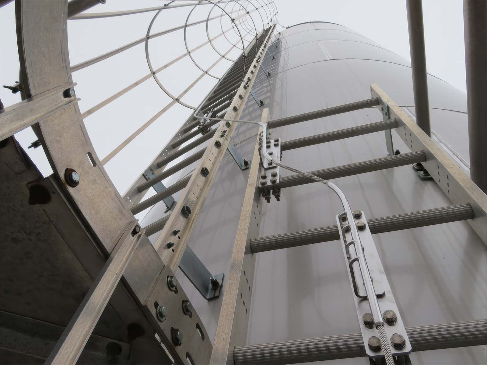 Fall protection and rescue system set up for safe confined space entry