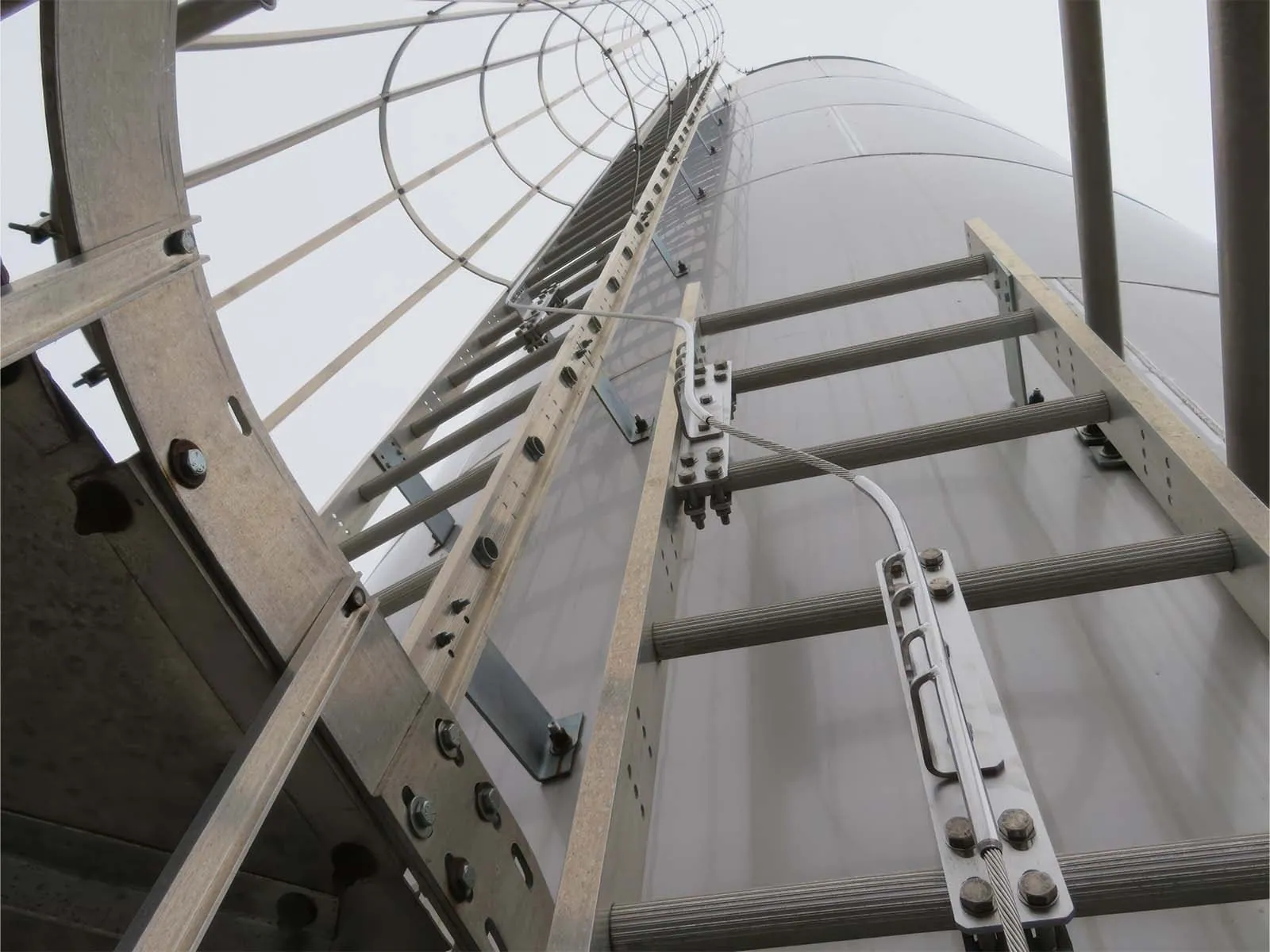 Fall protection and rescue system set up for safe confined space entry