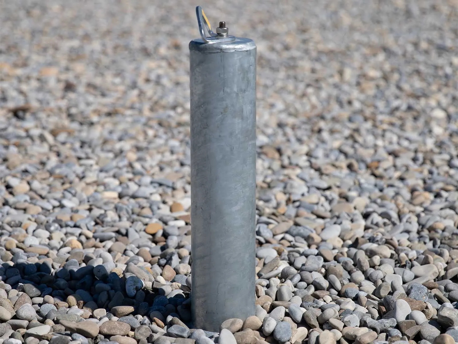 Fixed anchor system securely installed on rooftop for fall protection