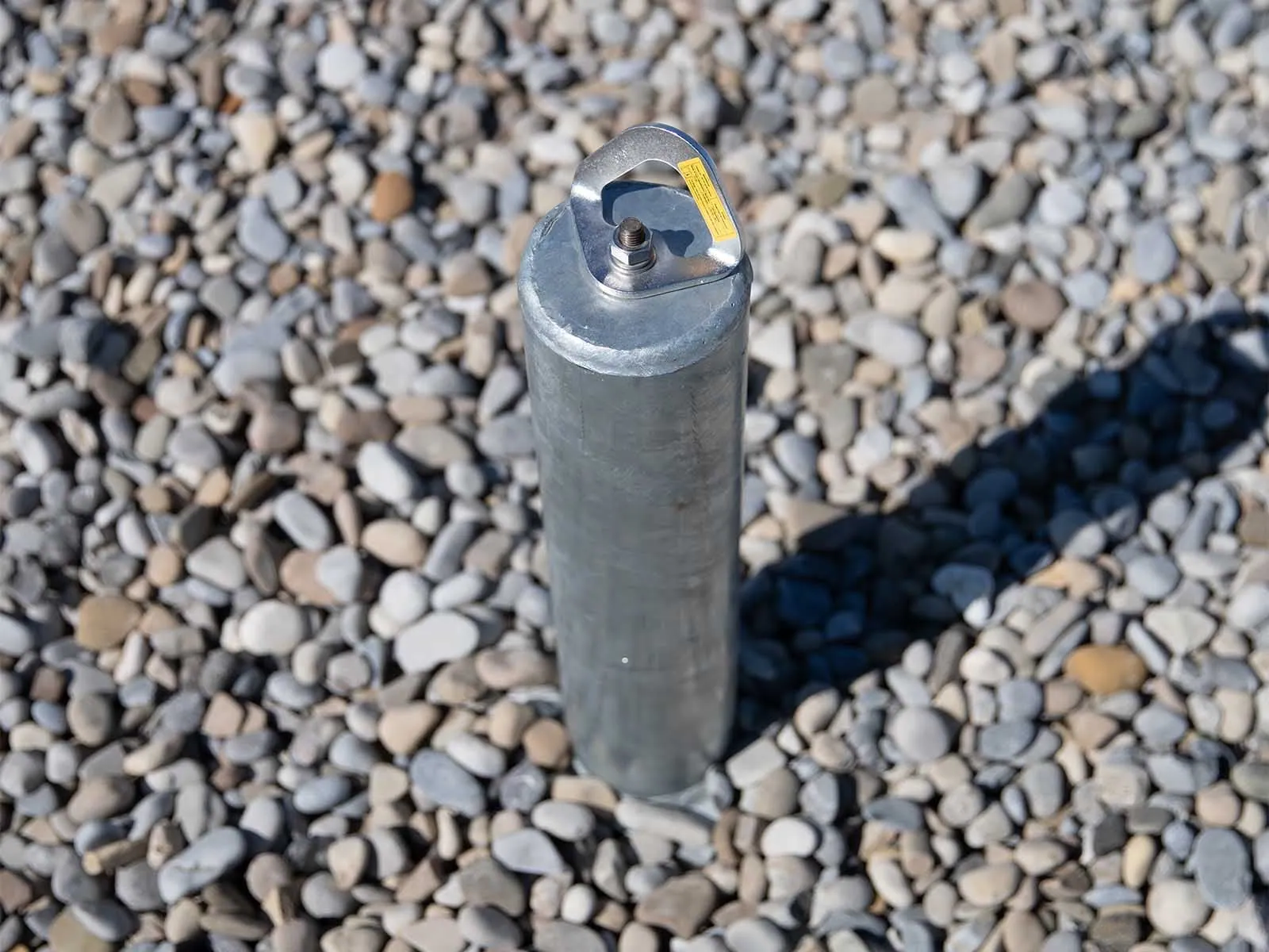 Fixed anchor system securely installed on rooftop for fall protection