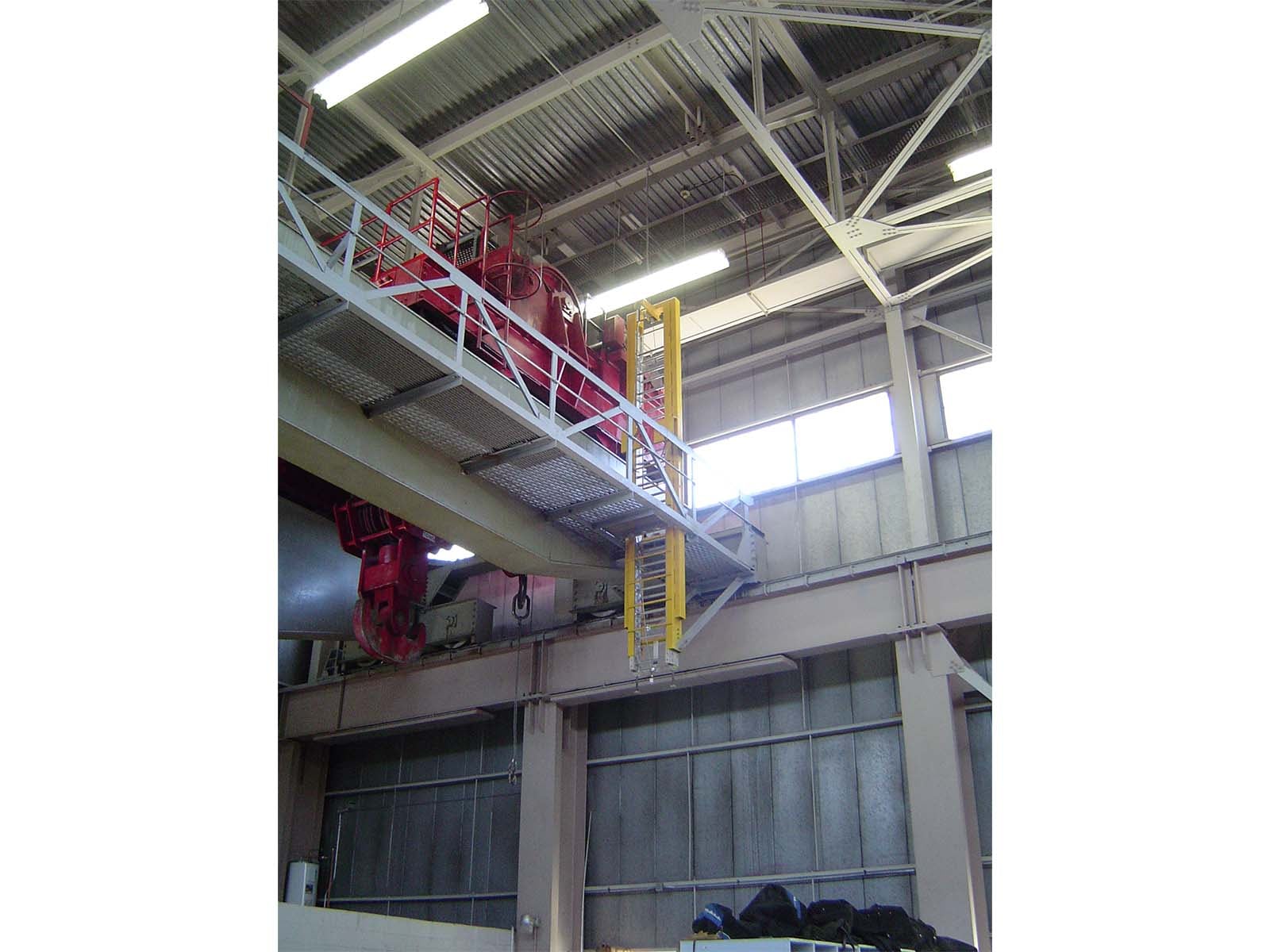 Engineered access solution with integrated fall arrest for equipment maintenance
