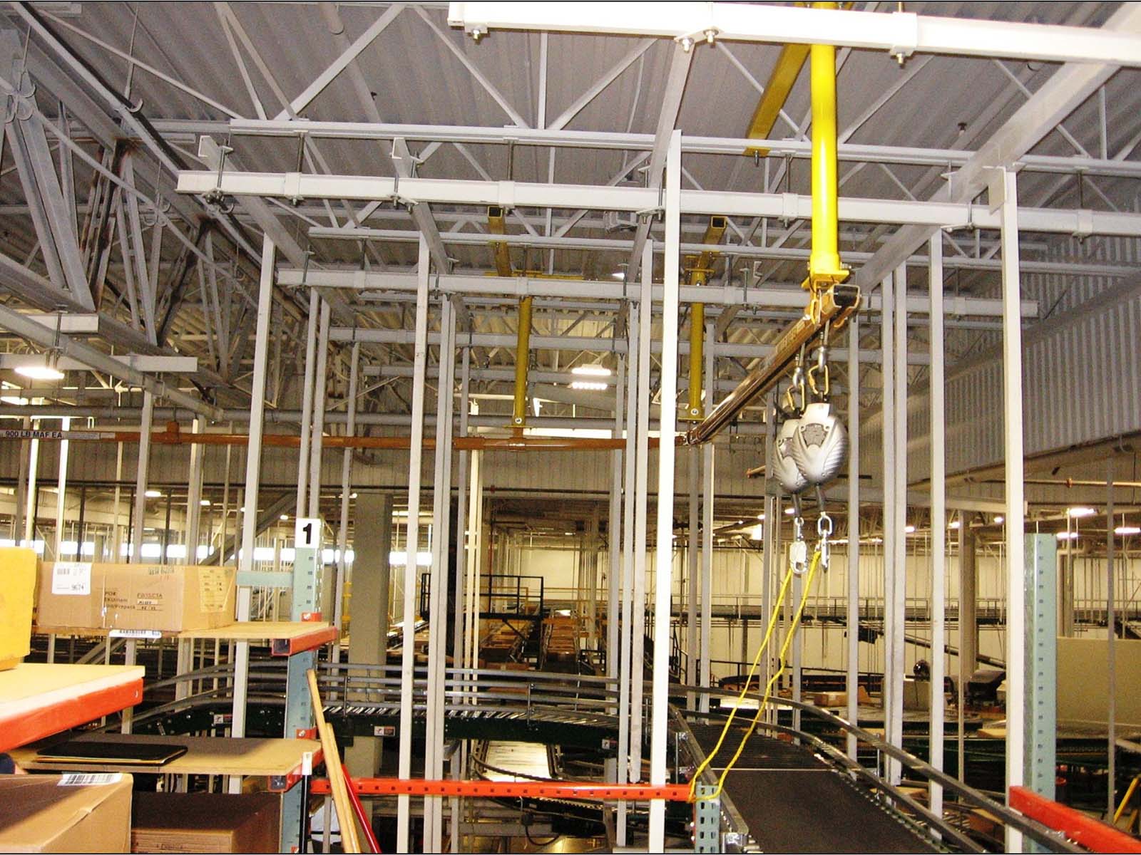 Engineered access solution with integrated fall arrest for equipment maintenance