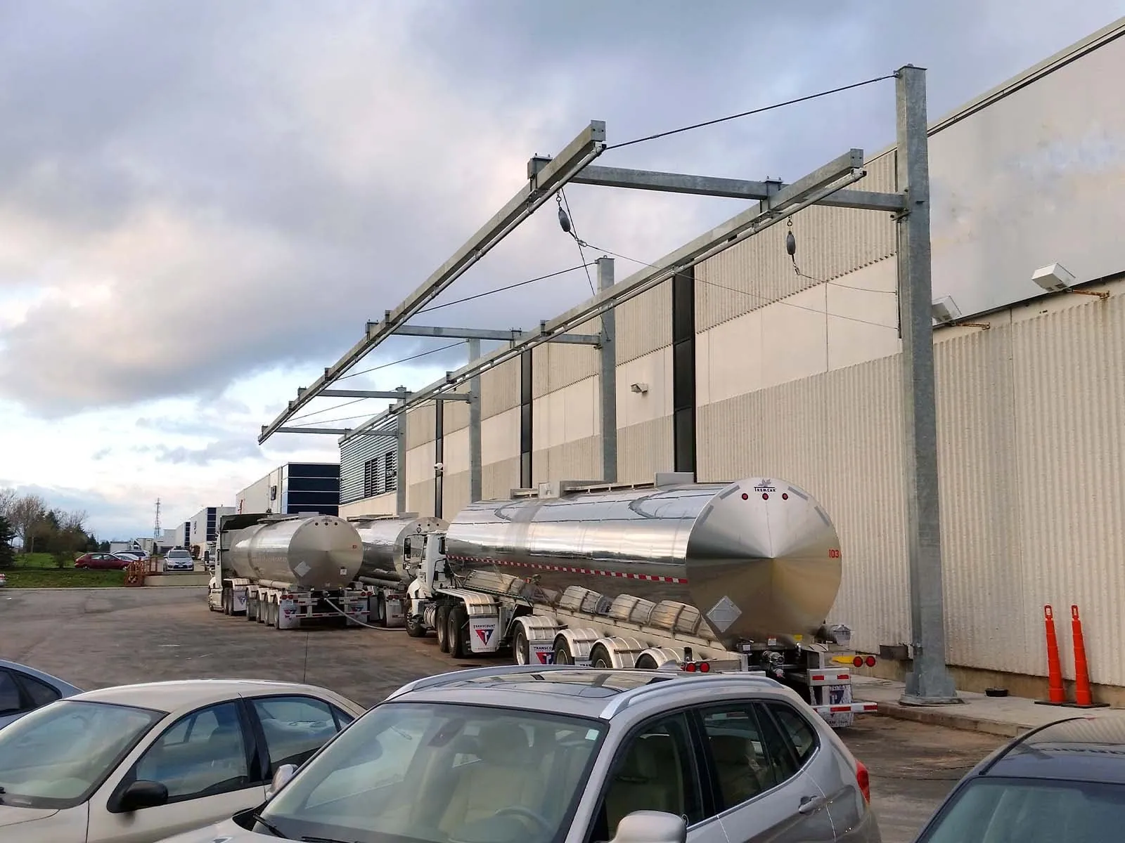 Rigid rail and lifeline systems designed for safe loading, unloading, and maintenance of transportation vehicles