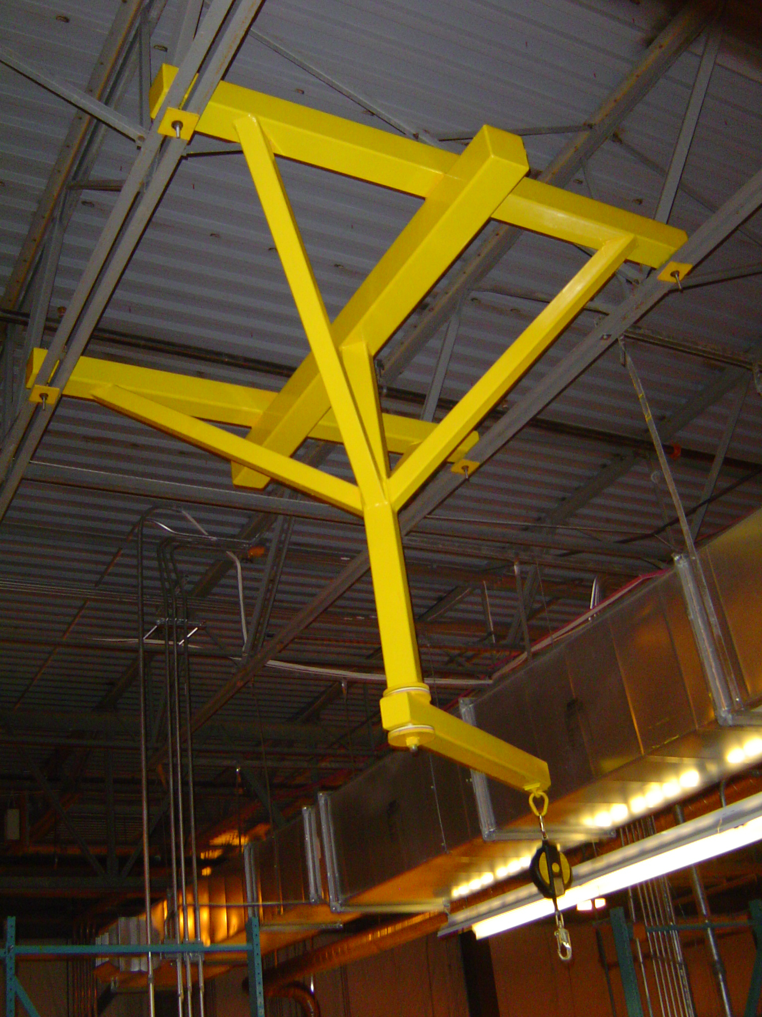 Engineered anchor point providing certified tie-off at elevation