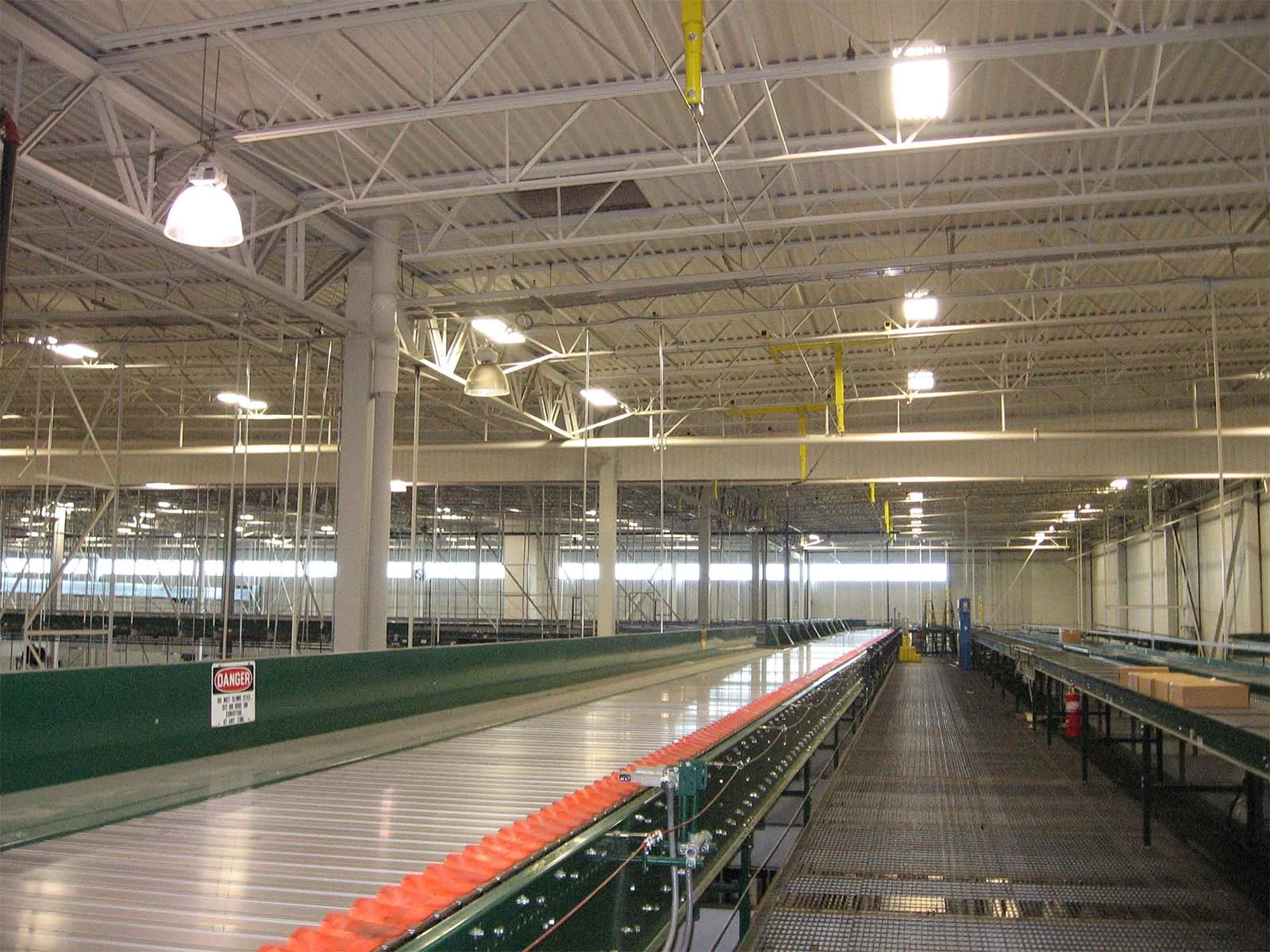 Fall protection system installed for safe conveyor maintenance in industrial facility