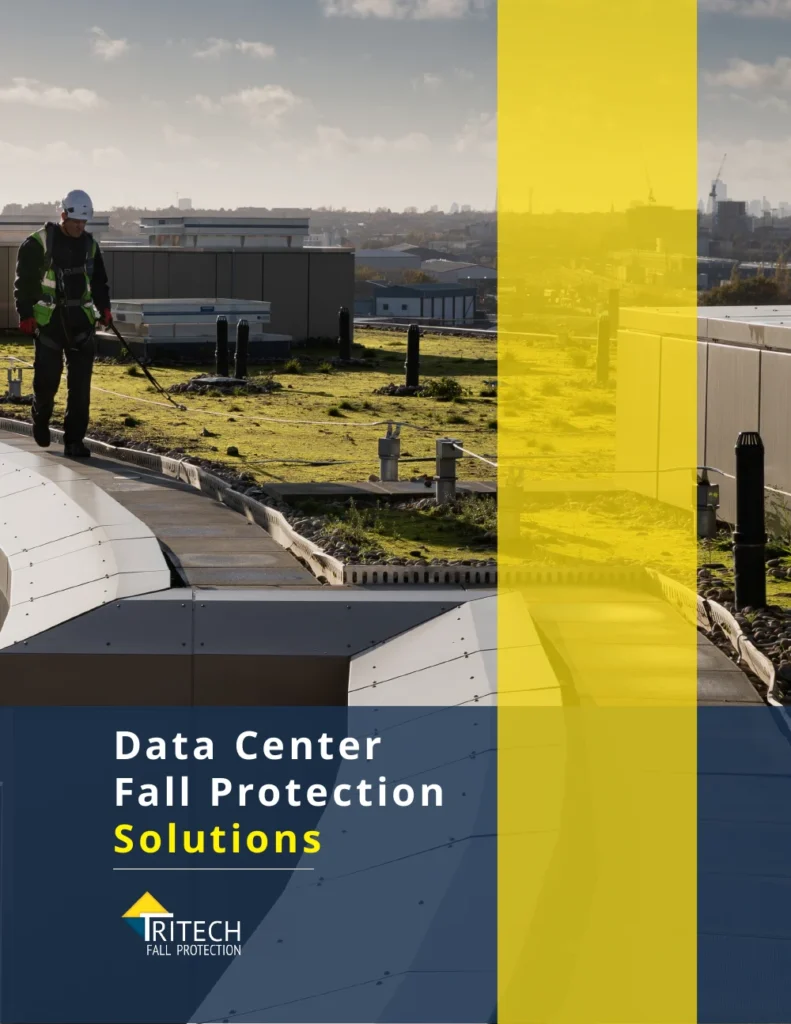 Page 1 of the Data Center Fall Protection Brochure PDF