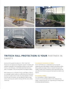 Page 2 of the Data Center Fall Protection Brochure PDF