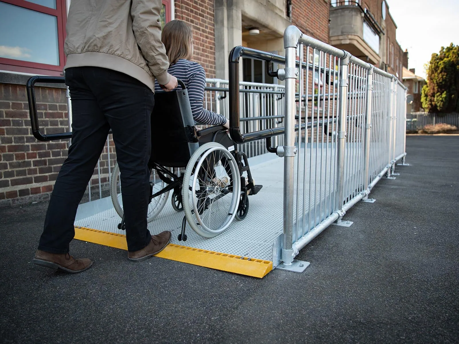 Engineered fall arrest solution for universities, colleges, and school buildings