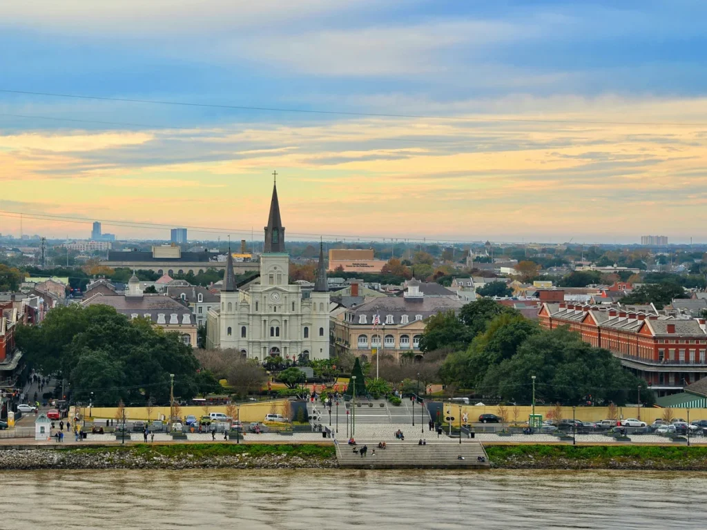 St. Louis Cathedral and the French Quarter, New Orleans, Louisiana