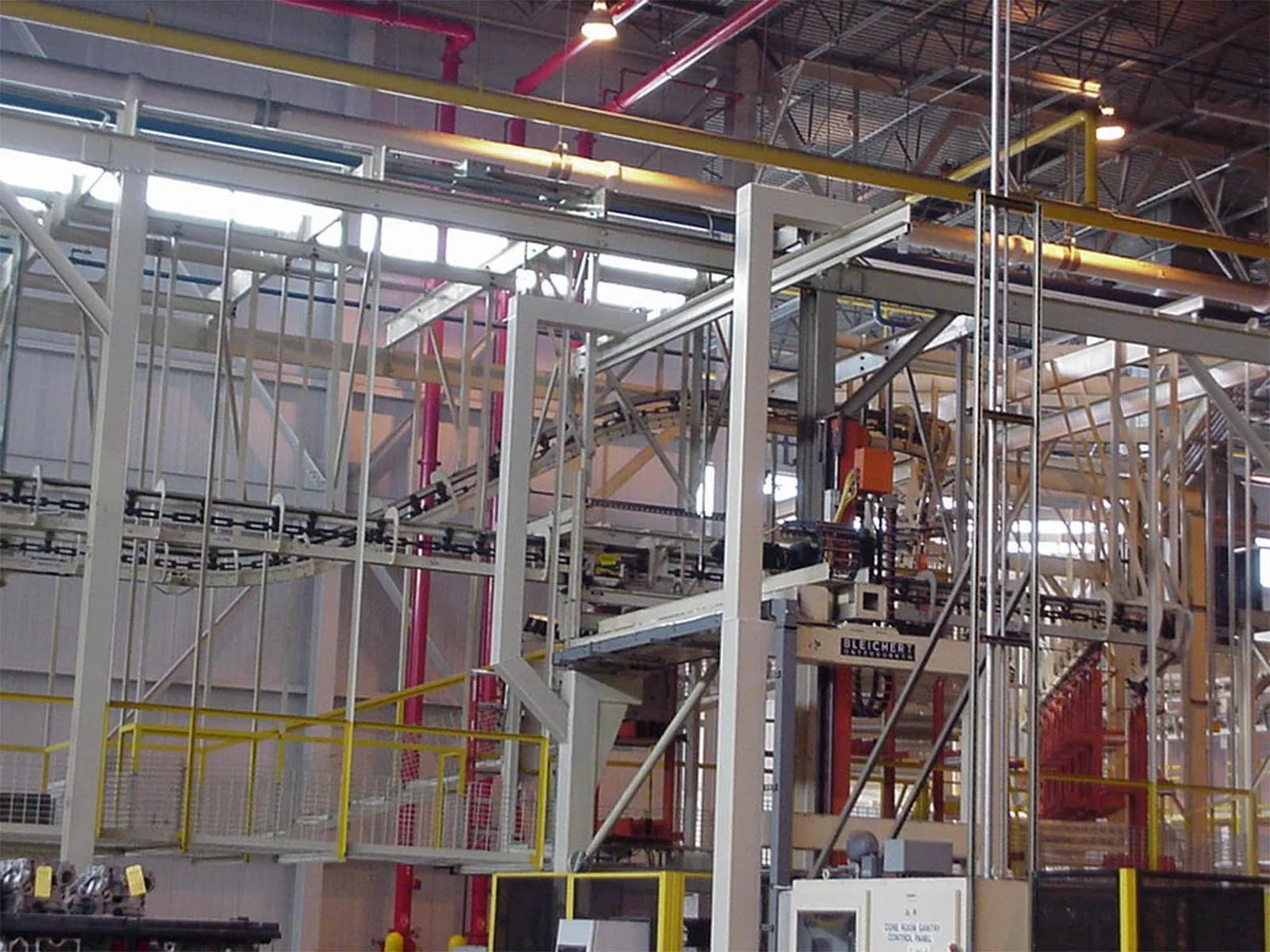 Engineered fall arrest solution designed for elevated machinery maintenance tasks