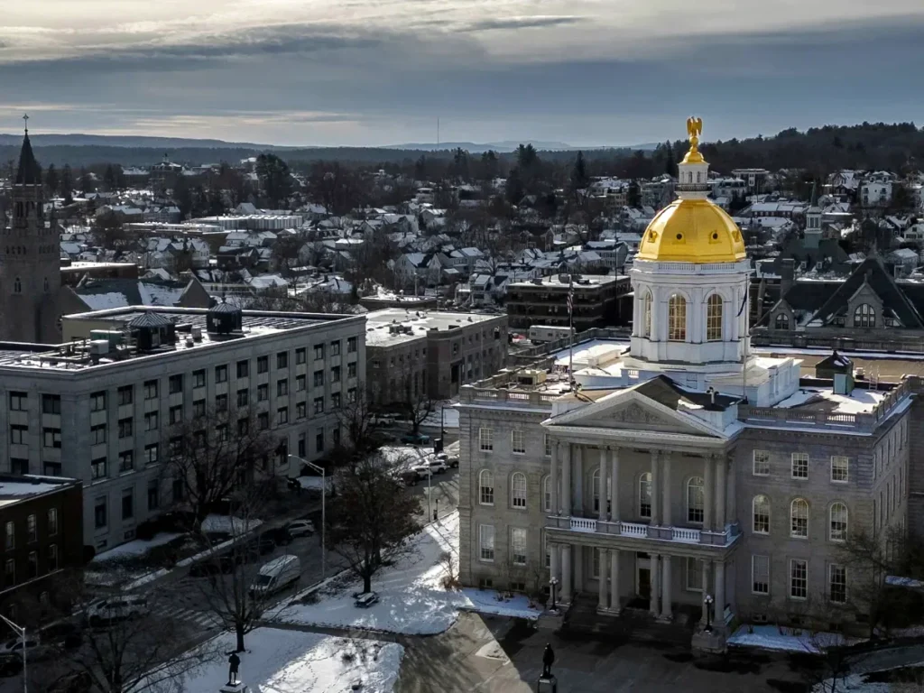 City skyline in New Hampshire