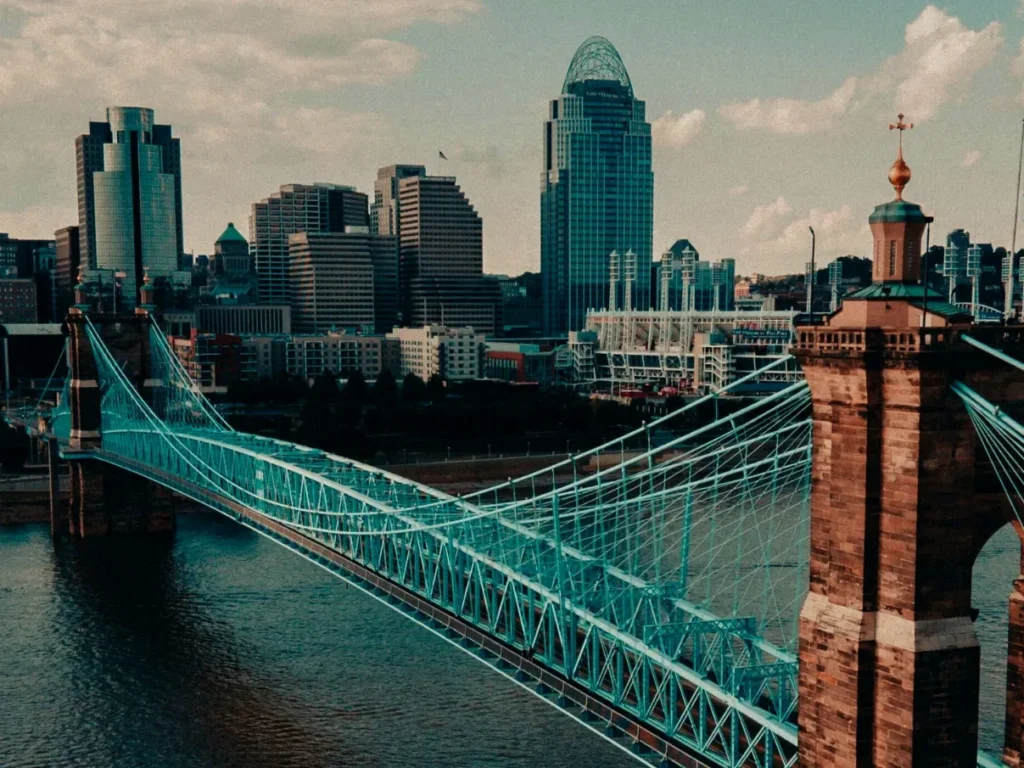 City skyline in Ohio