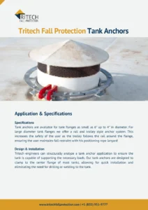 Page 2 of the Tank Anchors Product Sheet PDF