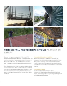 Page 2 of the Tritech Fall Protection Company Brochure PDF